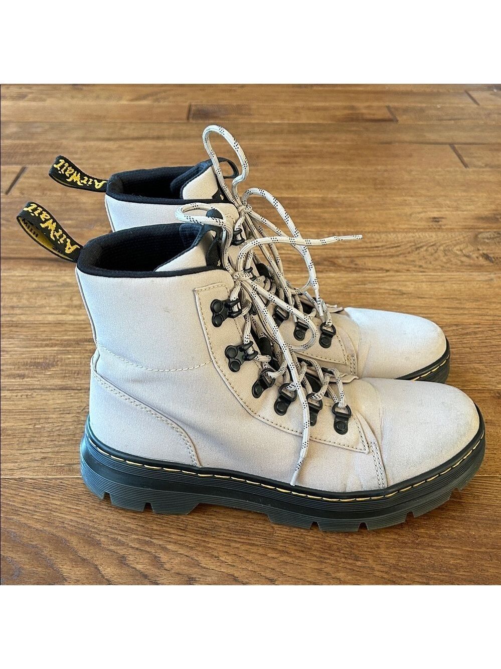 Dr. Martens Docs Combs Poly Ajax Casual Utility Boots Stone Womens Size 10